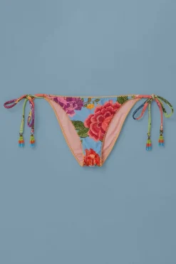 FARM Rio  Bikinis<Bas de bikini à fleurs et foulards noués sur le côté