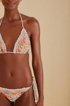 FARM Rio  Bikinis<Bas de bikini Bloom Garden noué sur les côtés