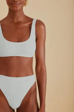FARM Rio  Bikinis<Bas de bikini en matelassé banane Off-White