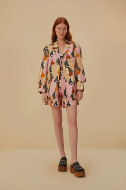 FARM Rio  Vestes<Blazer découpé multicolore The Kiss