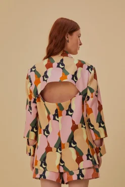 FARM Rio  Vestes<Blazer découpé multicolore The Kiss