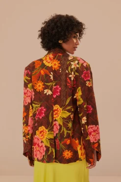 FARM Rio  Vestes<Blazer de jardin charmant marron