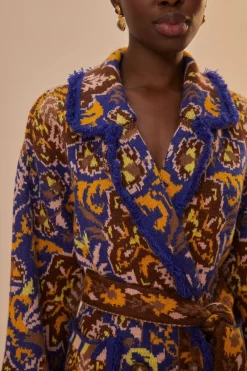 FARM Rio  Vestes<Blazer en tricot à motif tapisserie glamour