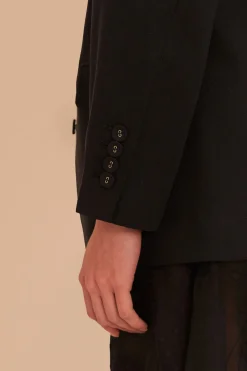 FARM Rio  Vestes<Blazer fleuri noir