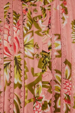 FARM Rio Chemisiers<Blouse à manches courtes florale Aura rose tendre