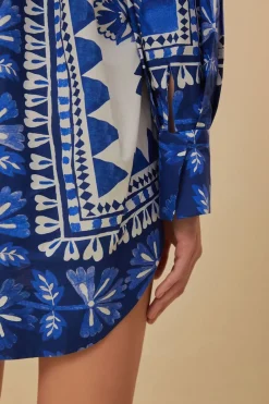 FARM Rio  Chemisiers<Blouse à manches longues à tapisserie Flora blanc cassé