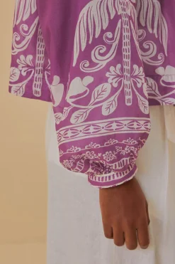 FARM Rio  Chemisiers<Blouse à manches longues lilas Sweet Garden