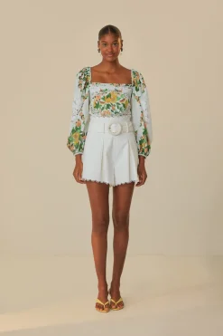 FARM Rio  Chemisiers<Blouse à salade de papaye blanc cassé