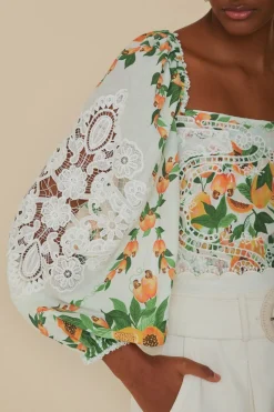 FARM Rio  Chemisiers<Blouse à salade de papaye blanc cassé