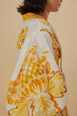 FARM Rio  Chemisiers<Blouse fleurie Aura blanc cassé