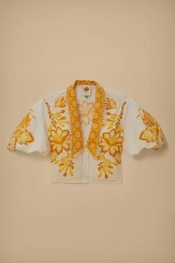 FARM Rio  Chemisiers<Blouse fleurie Aura blanc cassé
