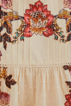 FARM Rio  Chemisiers<Blouse Fleurs Léopard Sable