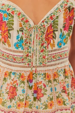 FARM Rio  Chemisiers<Blouse sans manches blanc cassé Bloom Garden