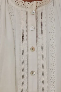 FARM Rio  Chemisiers<Blouse sans manches en coton biologique blanc cassé