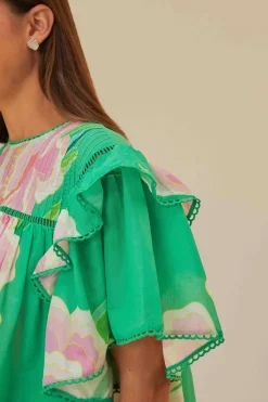 FARM Rio  Chemisiers<Blouse vibrante florale verte