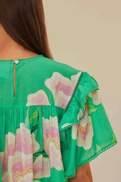 FARM Rio  Chemisiers<Blouse vibrante florale verte