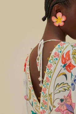 FARM Rio  Bodys<Body à fleurs insectes blanc cassé
