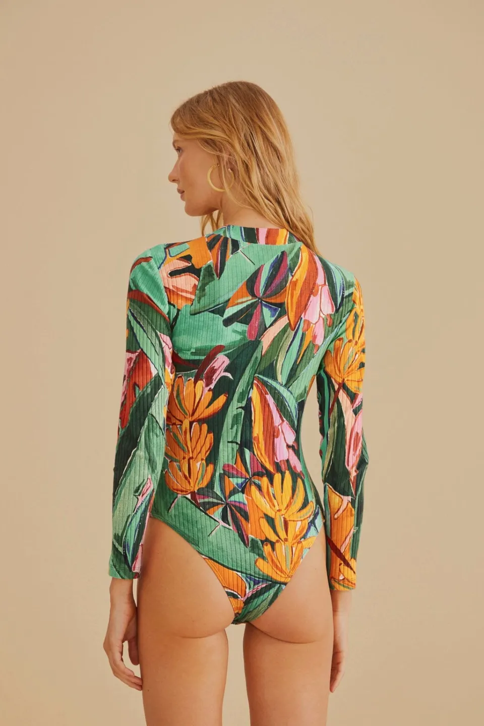 FARM Rio  Bodys<Body multicolore en coton biologique à feuillage de banane