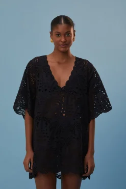 FARM Rio  Des Dissimulations<Cache-maillot en dentelle noire
