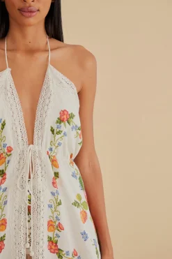 FARM Rio  Des Dissimulations<Cache-maillot en dentelle vitamine banane blanche