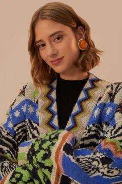 FARM Rio  Gilets<Cardigan Ainika à motif zèbre