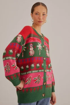 FARM Rio  Cadeaux|Gilets<Cardigan Ainika de Noël tropical