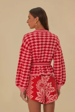 FARM Rio  Gilets<Cardigan au crochet en point d'éventail