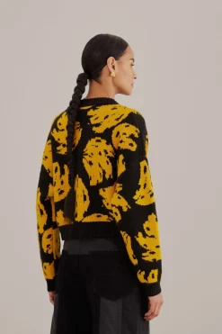 FARM Rio  Gilets<Cardigan en maille Bossa Banana noir
