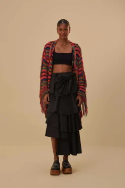 FARM Rio  Gilets<Cardigan en tricot à rayures colorées