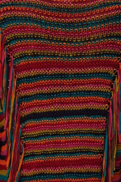 FARM Rio  Gilets<Cardigan en tricot à rayures colorées