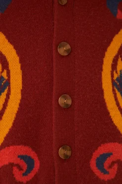 FARM Rio  Gilets<Cardigan en tricot ananas rouge