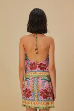 FARM Rio  Chemisiers<Écharpe Queen Fruits Rose Blouse en viscose Lenzing™ Ecovero™