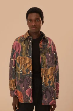 FARM Rio  Doudounes<Chemise réversible à imprimé éléphants