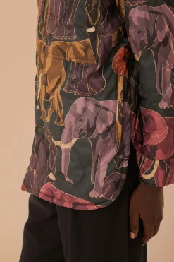 FARM Rio Doudounes<Chemise réversible à imprimé éléphants
