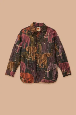 FARM Rio Doudounes<Chemise réversible à imprimé éléphants