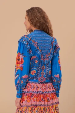 FARM Rio Chemisiers<Chemisier à tapisserie florale Blue Lucy