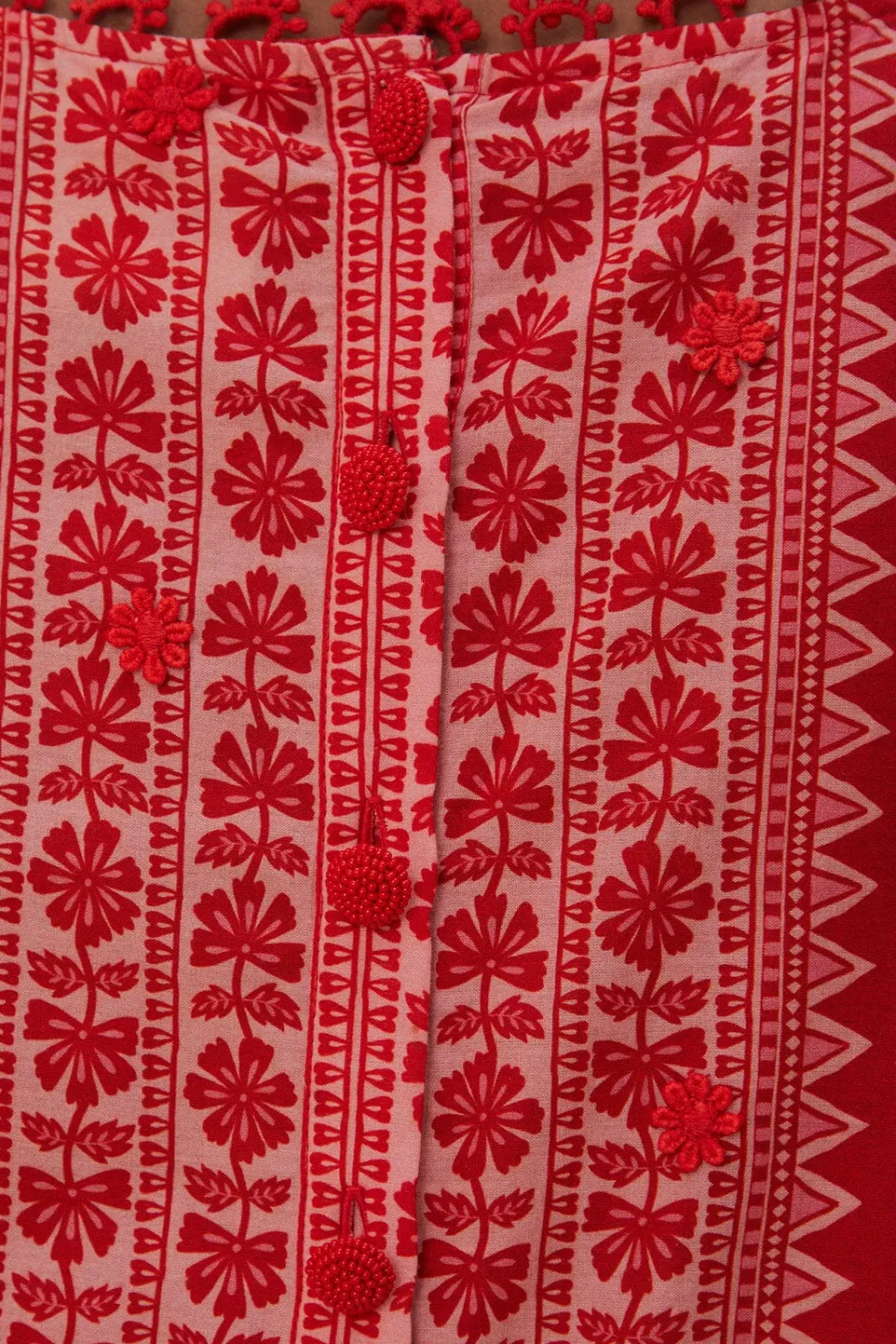 FARM Rio Chemisiers<Chemisier rouge tapisserie Flora