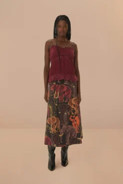 FARM Rio Chemisiers<Chemisier sans manches en dentelle violette