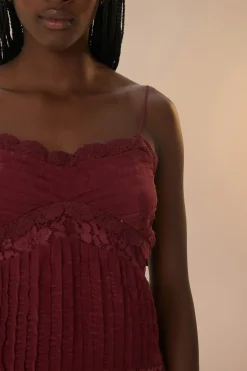 FARM Rio  Chemisiers<Chemisier sans manches en dentelle violette