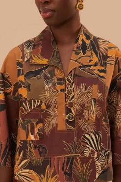 FARM Rio  Chemisiers<Chemisier utilitaire Savana Dream Caramel
