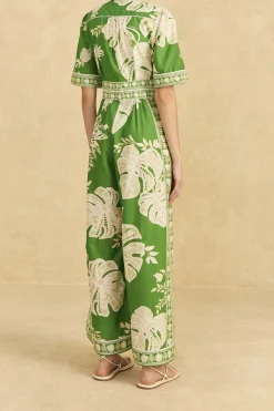 FARM Rio  Combinaisons<Combinaison Monsteras en dentelle verte