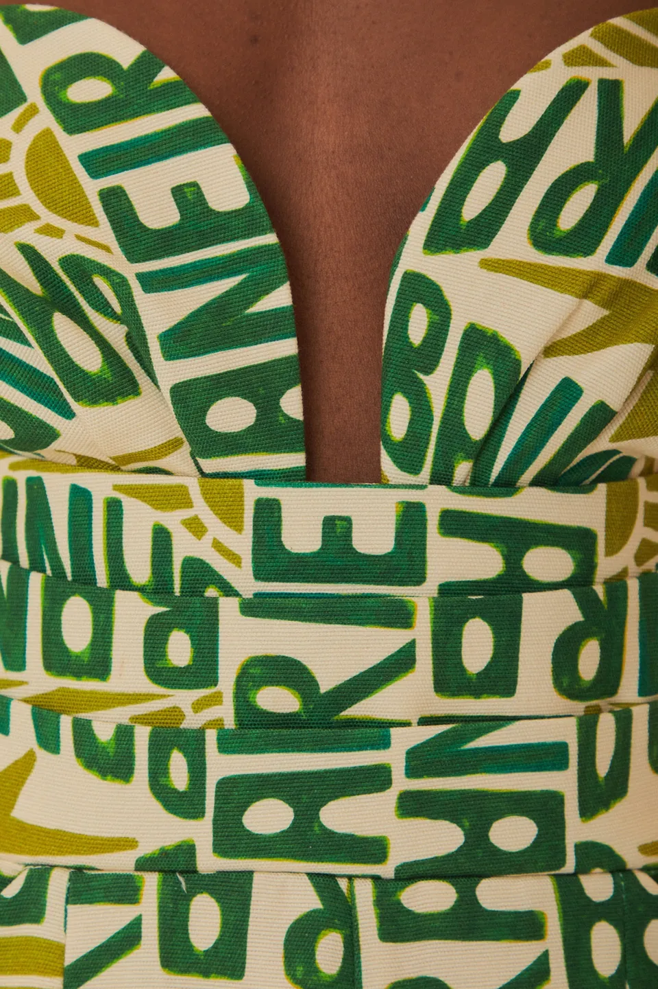 FARM Rio Combinaisons<Combinaison sans bretelles Off-White Banana Typographie