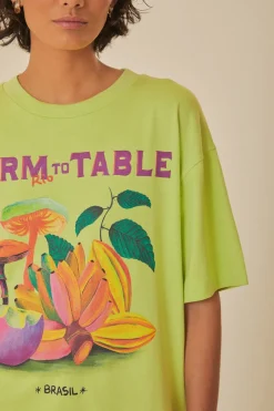 FARM Rio  T-shirts<Green Farm - Rio To Table - T-shirt en coton biologique