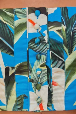 FARM Rio  Hauts Courts<Haut court bleu en coton biologique Anthurium Garden