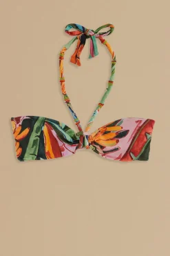 FARM Rio  Bikinis|Hauts Courts<Haut de bikini à feuillage de banane
