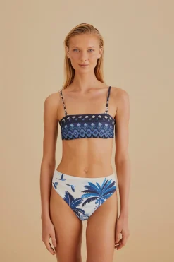 FARM Rio  Bikinis|Hauts Courts<Haut de bikini ciel de rêve