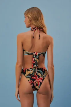 FARM Rio  Bikinis|Hauts Courts<Haut de bikini de nuit à la noix de coco
