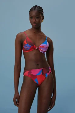 FARM Rio  Bikinis|Hauts Courts<Haut de bikini fleuri aquarelle