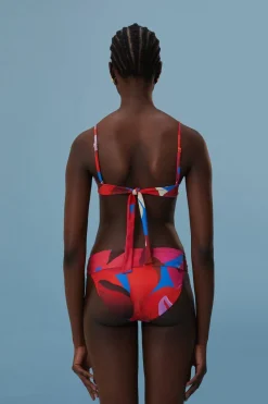 FARM Rio  Bikinis|Hauts Courts<Haut de bikini fleuri aquarelle