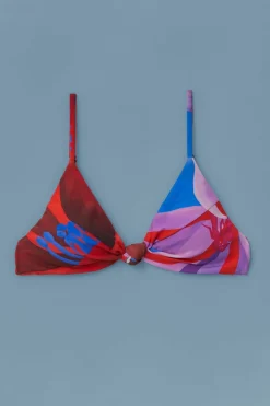 FARM Rio  Bikinis|Hauts Courts<Haut de bikini fleuri aquarelle